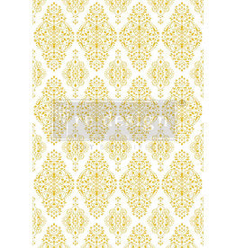 Golden Damask Transfer